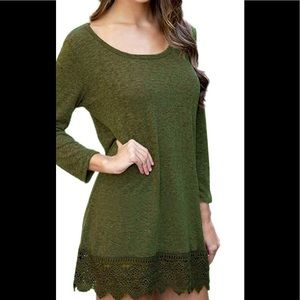 Olive green dress